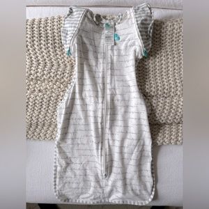Love to Dream Gray and White Kids Pajamas Sleep Sack